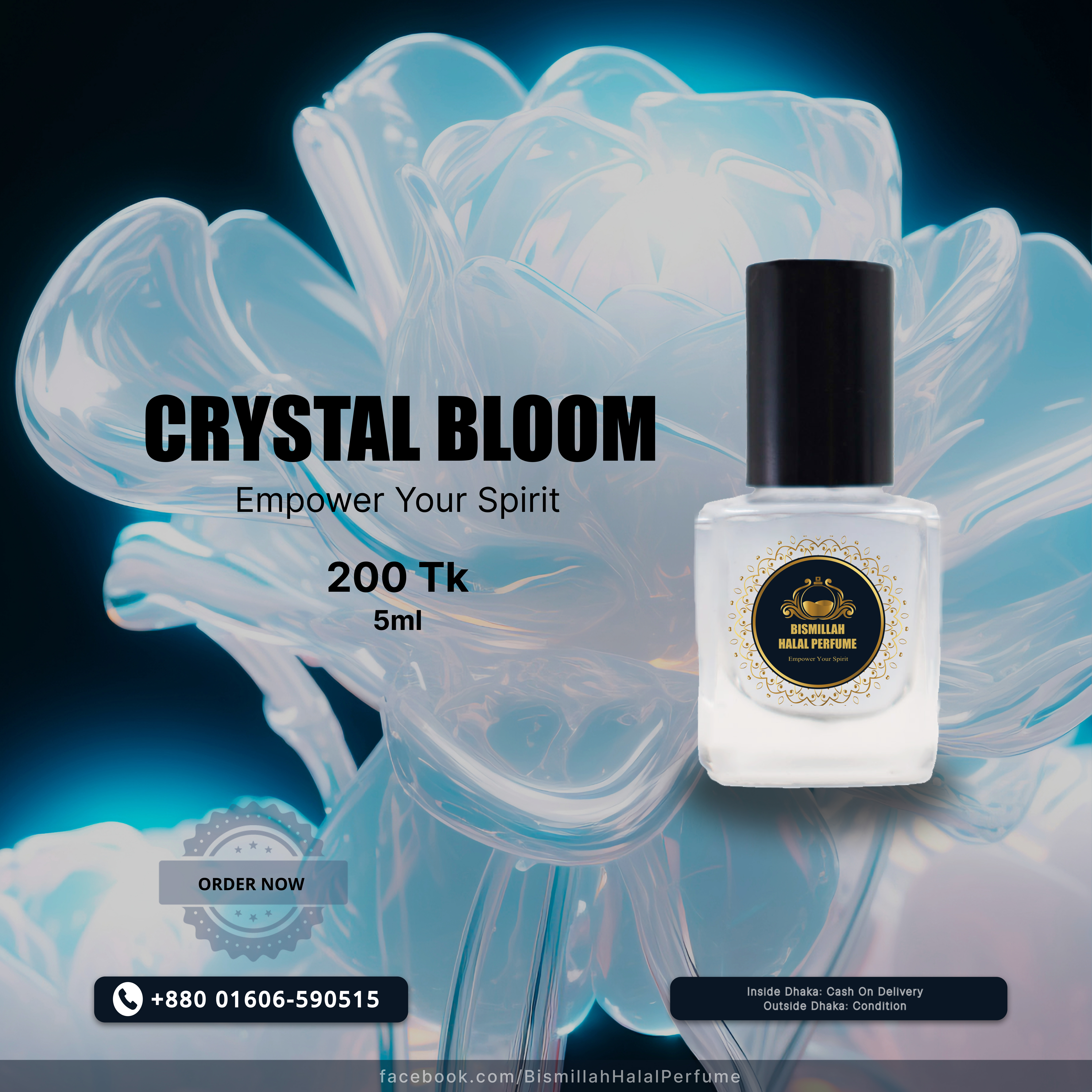 Crystal Bloom by Bismillah halal perfume - BHP  #CrystalBloom #BismillahHalalPerfume #BHP #EmpowerYourSpirit
                #LightFragrance #AttarBD #Attar #NewPerfume
                #ConcentratedPerfumeOil #HalalFragrance #FragranceLaunch
                #PerfumeLovers #ScentOfElegance #FragranceObsession
                #LuxuryPerfume #IslamicFragrance #CrystalClearScent
                #PerfumeAddict #HalalBeauty #BlossomingScent #PerfumeCollection
                #FragranceCommunity #HalalPerfumeBrand #DivineFragrance
                #BismillahPerfume #PerfumeEnthusiast #CrystalPerfume
                #HalalCertified #FragranceFusion #ElegantPerfume